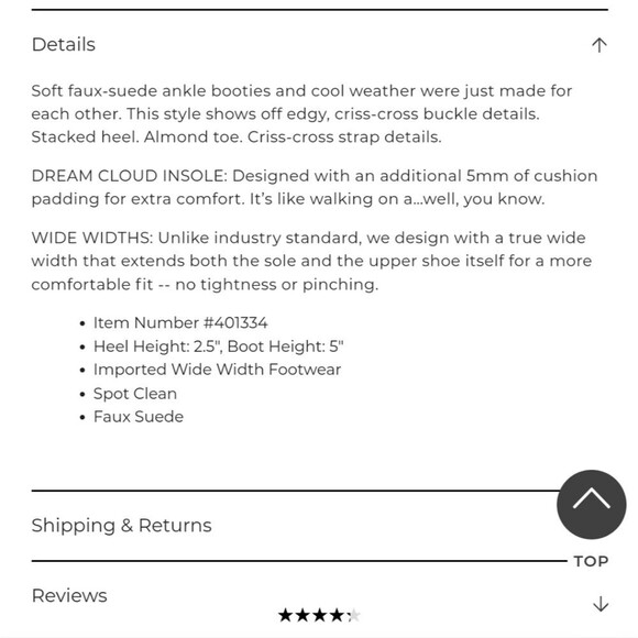 Lane Bryant Dream Cloud criss Cross Ankle Boots Size 9 W - Picture 8 of 8